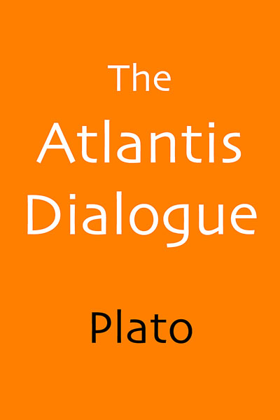 Book cover: Plato, Atlantis Dialogue