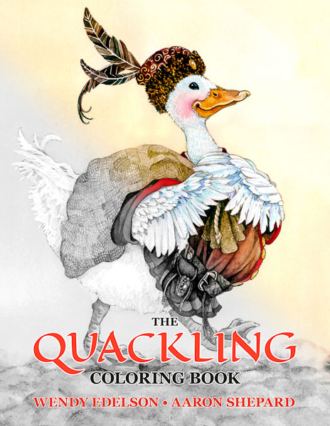 Book cover for The Quackling Coloring Book.