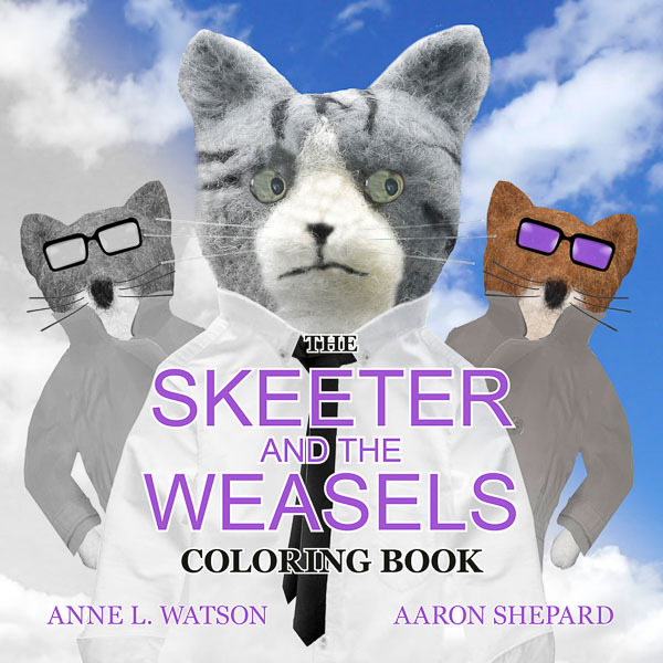 Book cover for The Skeeter and the Weasels Coloring Book.